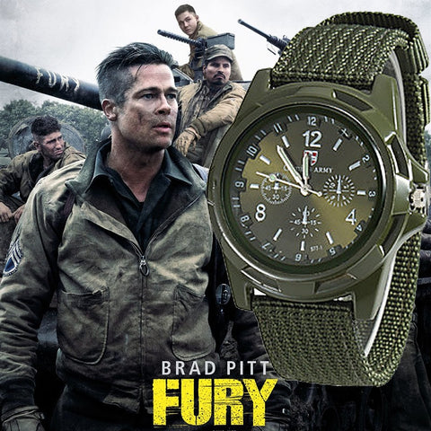 Relógio Militar Brad Pitt Fury